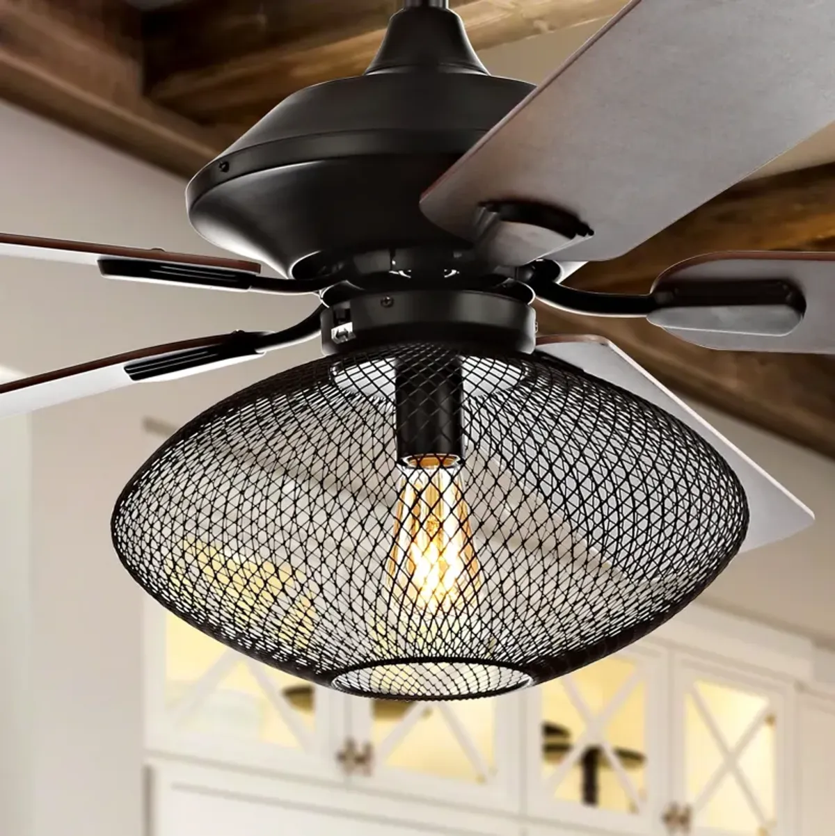 Clift 1-Light Mid-century LED Ceiling Fan With Remote