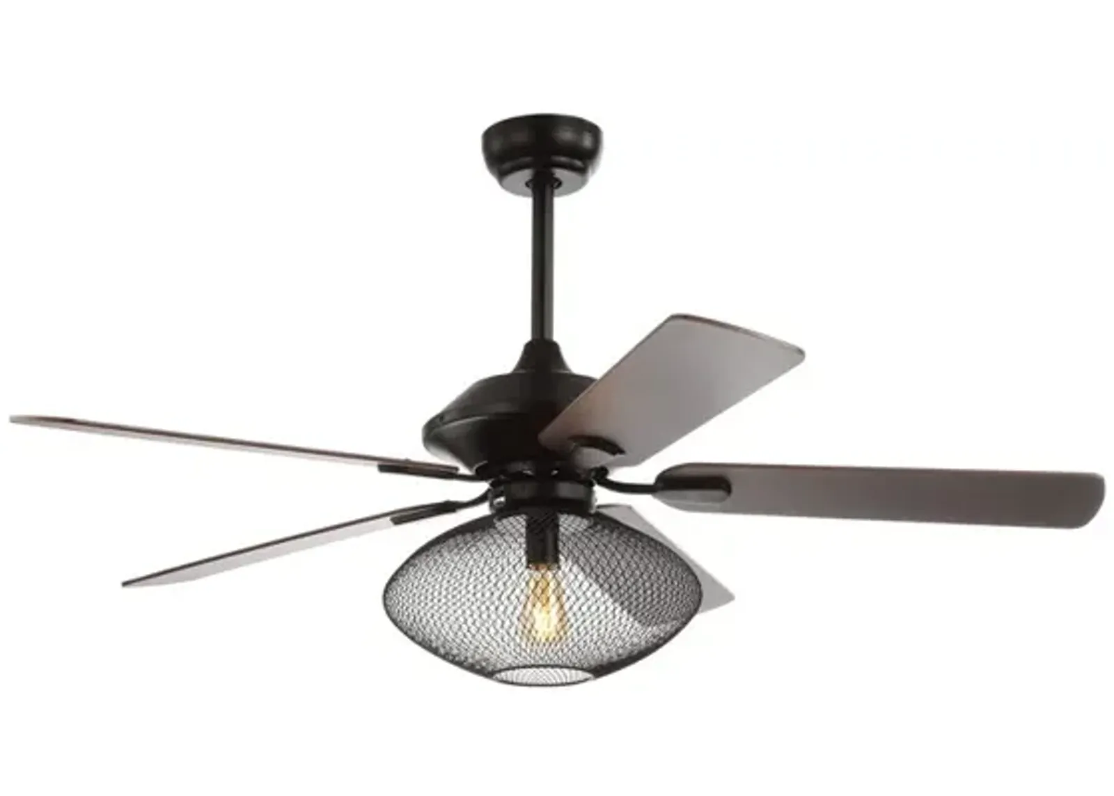 Clift 1-Light Mid-century LED Ceiling Fan With Remote