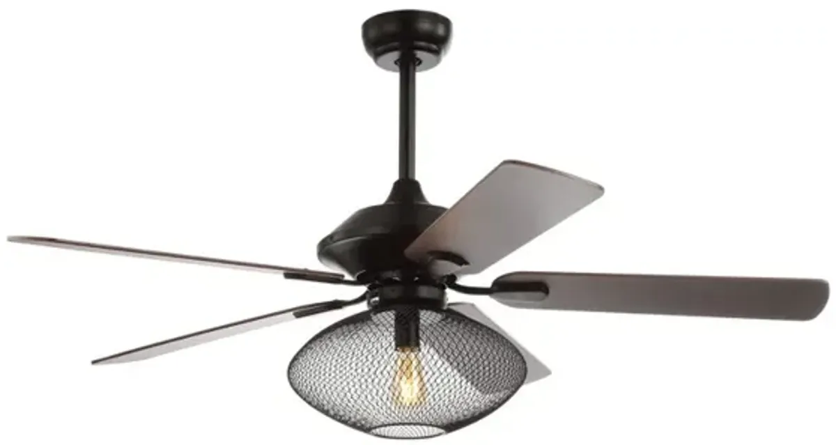 Clift 1-Light Mid-century LED Ceiling Fan With Remote