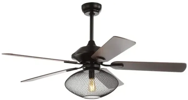 Clift 1-Light Mid-century LED Ceiling Fan With Remote