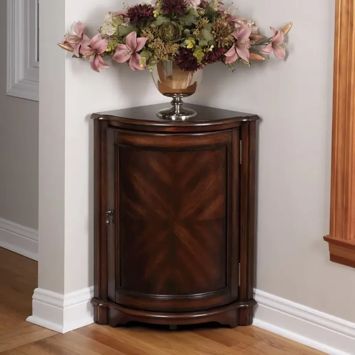 Butler Specialty Company Durham Corner Cabinet, Dark Brown