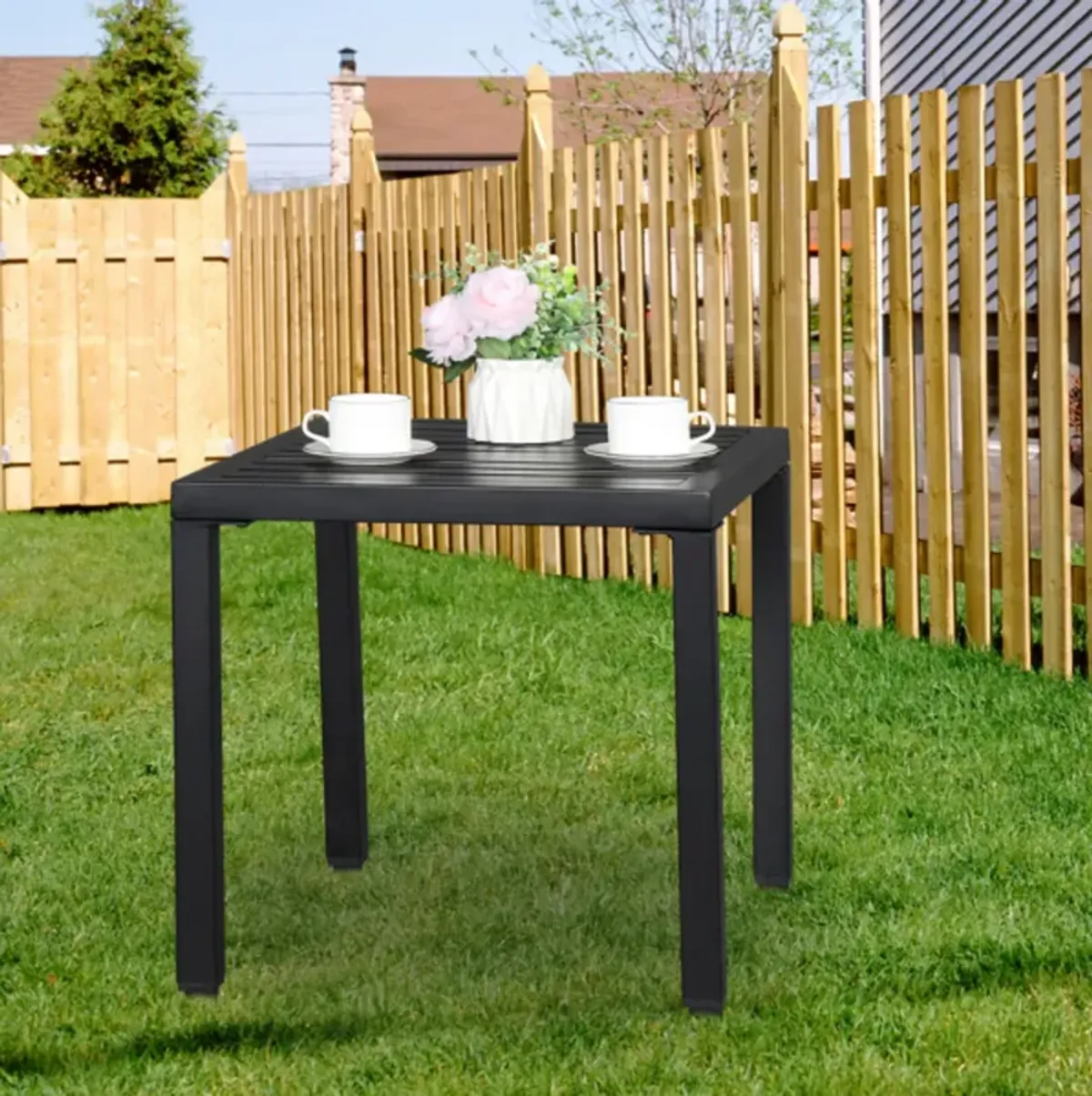 Fashionable and Simple Wrought Iron Side Table
