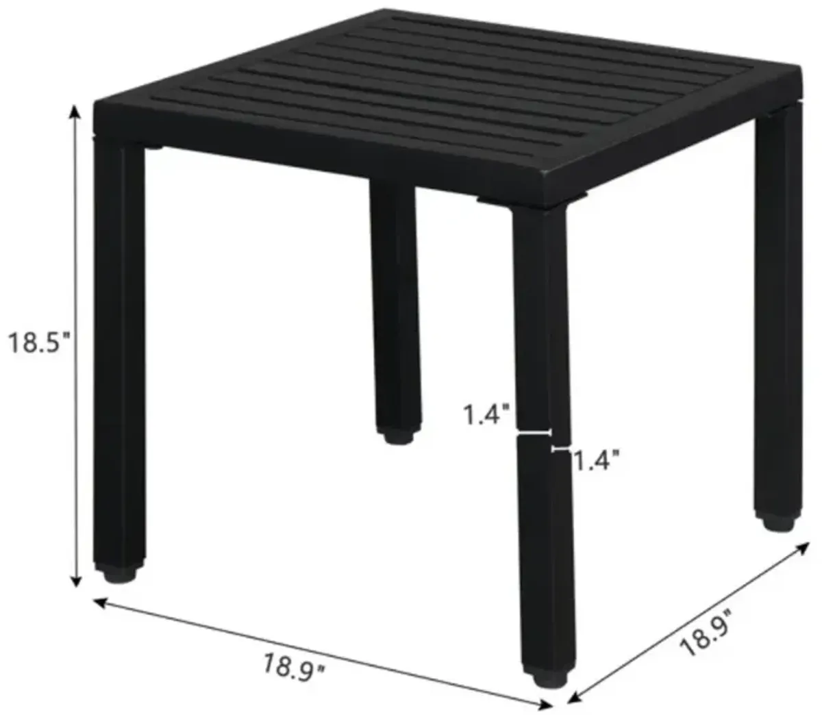 Fashionable and Simple Wrought Iron Side Table