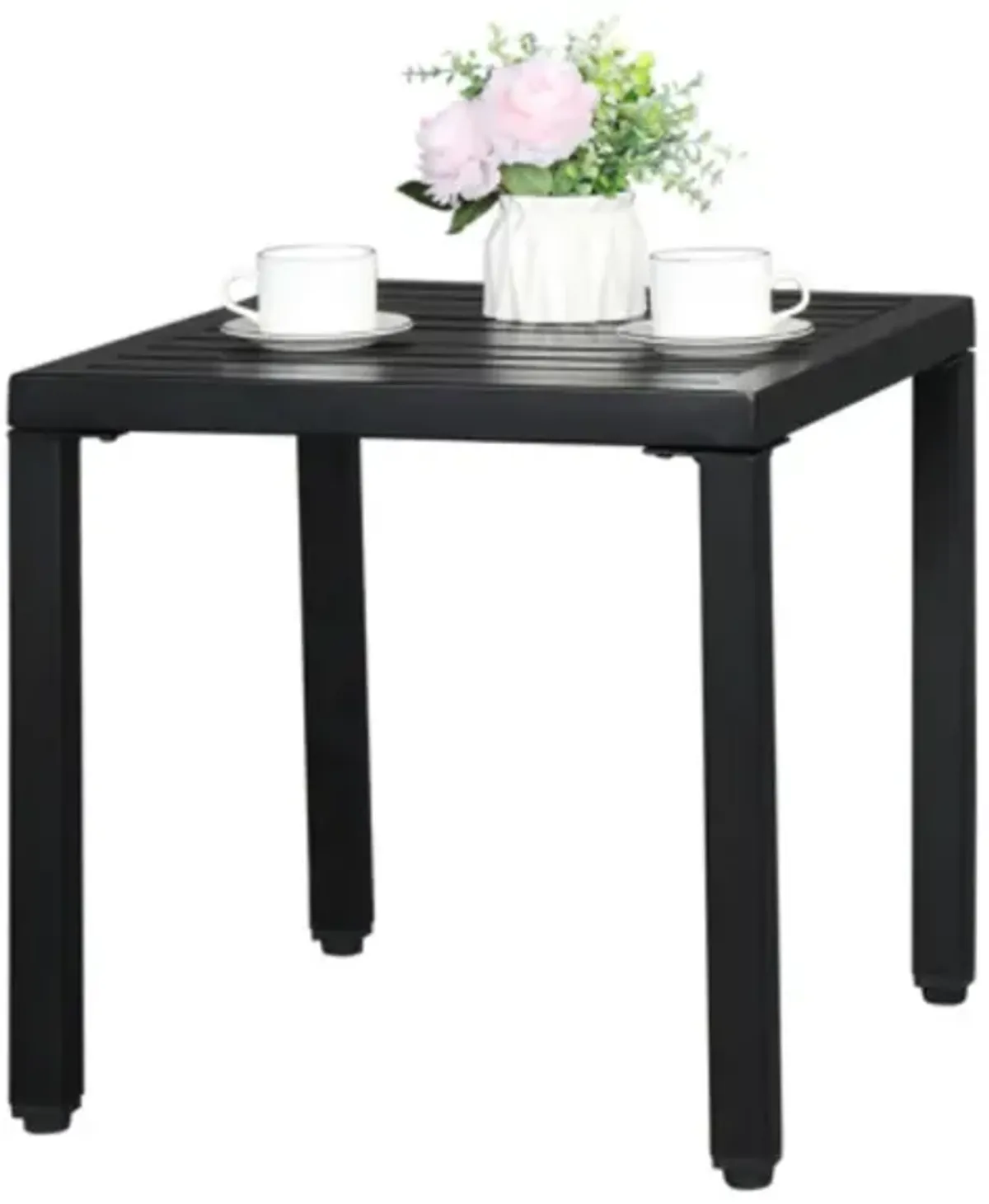 Fashionable and Simple Wrought Iron Side Table