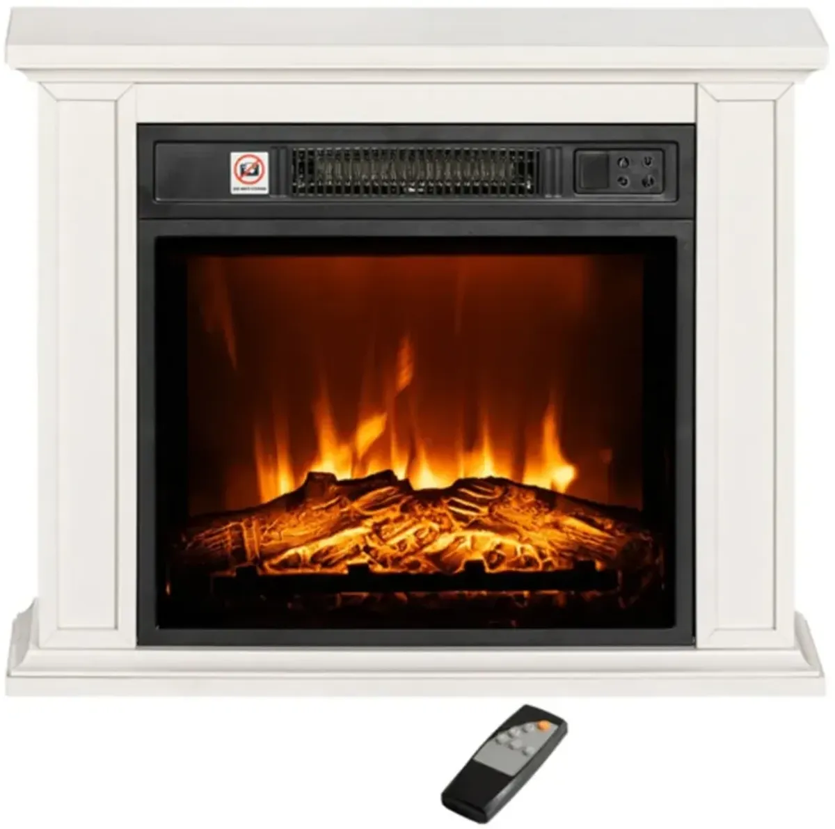 Freestanding Electric Fireplace Heater for Home and Office Use