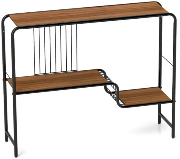 Hivvago Console Table with Storage Shelf and Metal Frame for Living Room