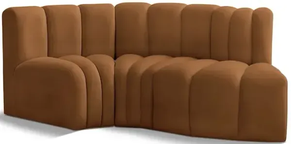 Meridian Furniture Arc Saddle Velvet Modular Sofa