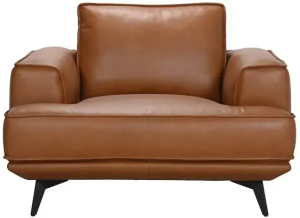 Porter Designs Pirelli Full-Grain Leather Chair, Brown