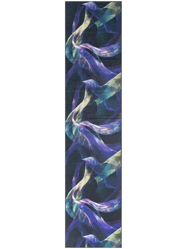 Nourison Washables NWB16 Turquoise/Multicolor 2'2" x 8' Rug