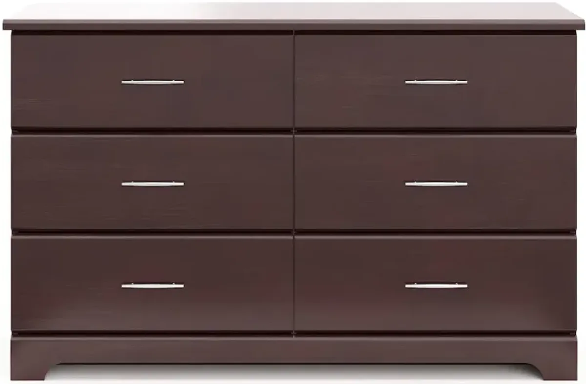 Storkcraft Brookside 6 Drawer Double Dresser (Espresso)