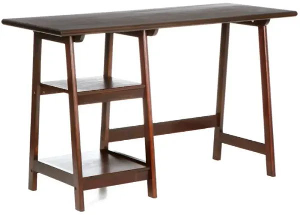 Compact Wooden Computer Desk for Home Workspace