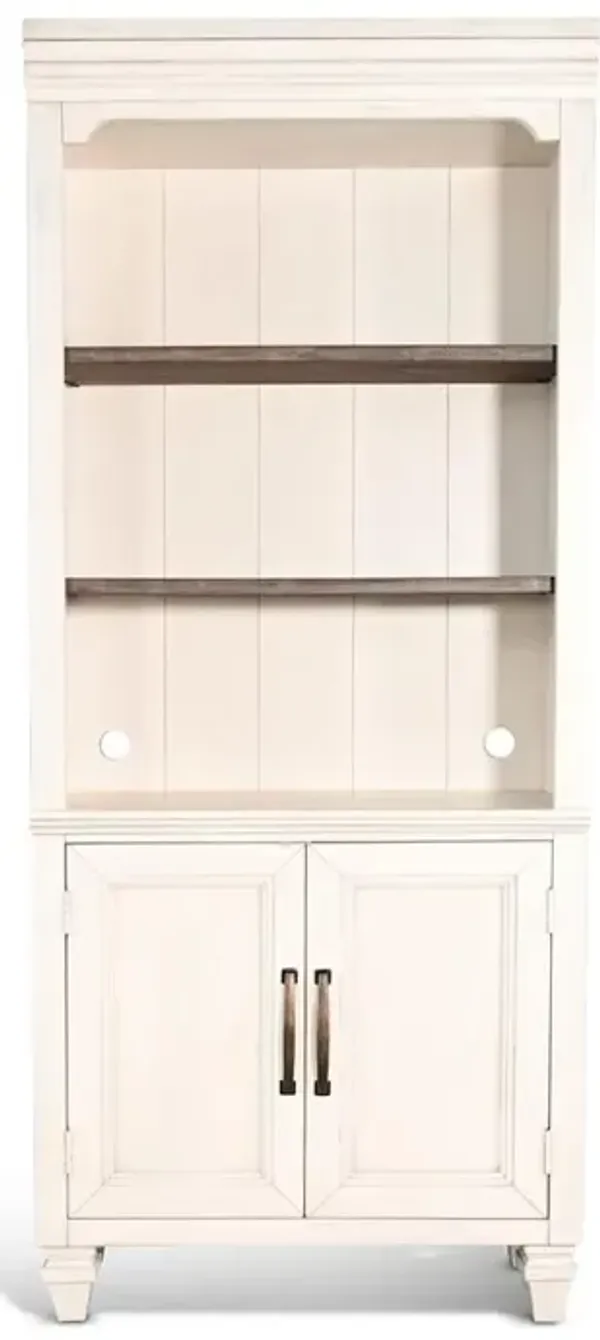 Sunny Designs white Two-Tone Wood Bookcase