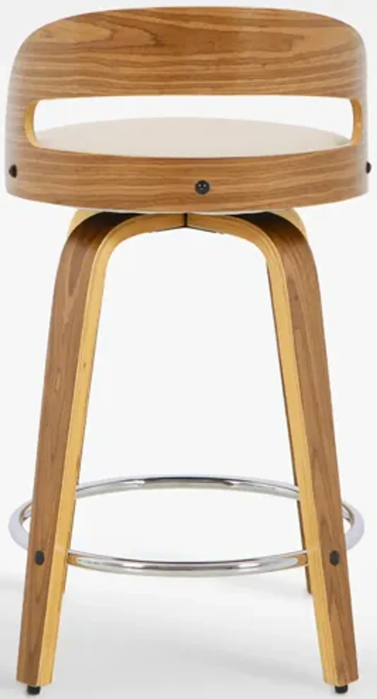 Modern Upholstered Swivel Counter Height Stool