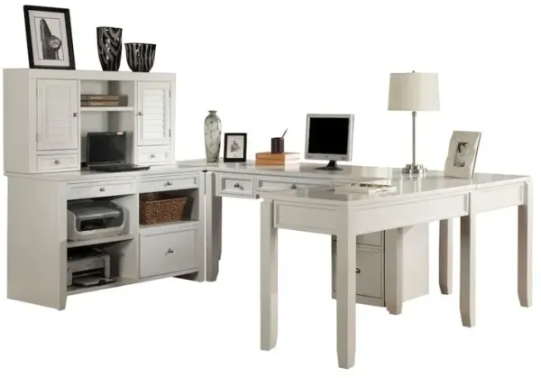 Parker House Furniture Parker House Boca U Shape Desk with Credenza File and Hutch