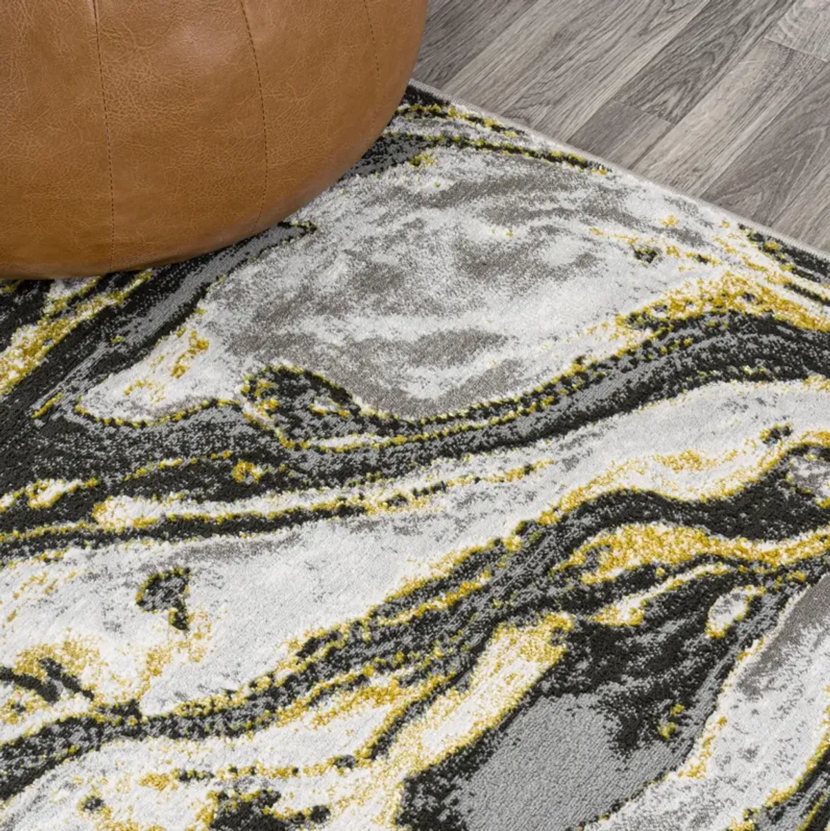 Swirl Marbled Abstract Area Rug