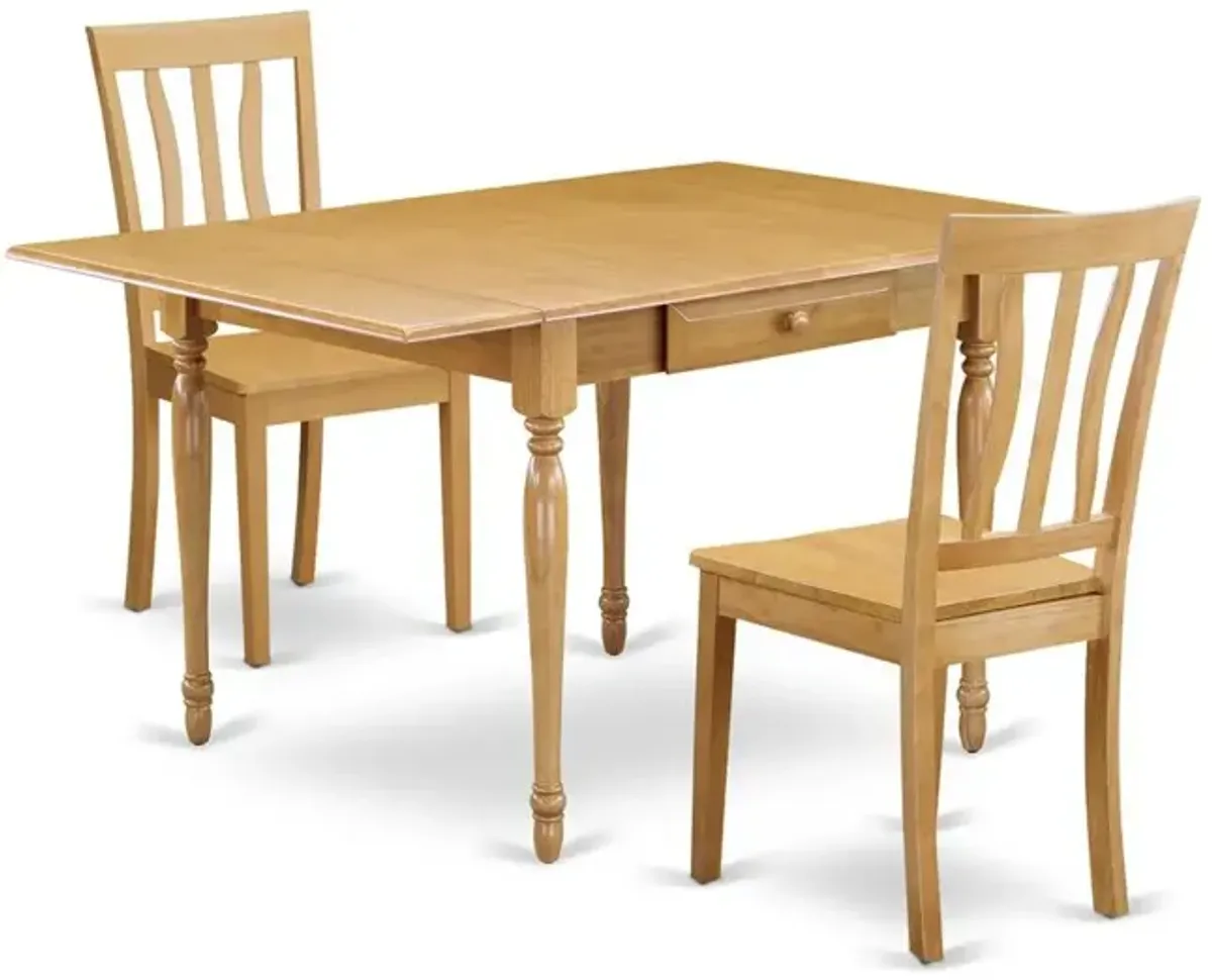 Dining Room Set Oak, MZAN3-OAK-W