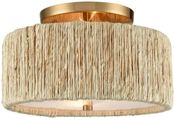Abaca 13.75" Semi Flush Mount