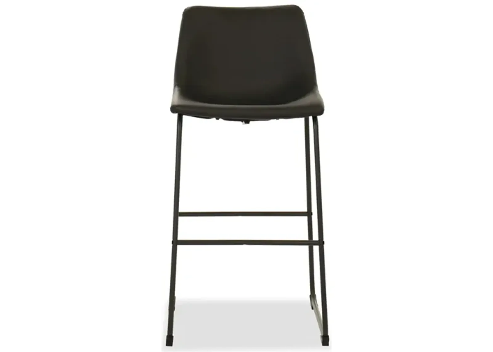 Centiar Tall Upholstered Bar Stool, Black