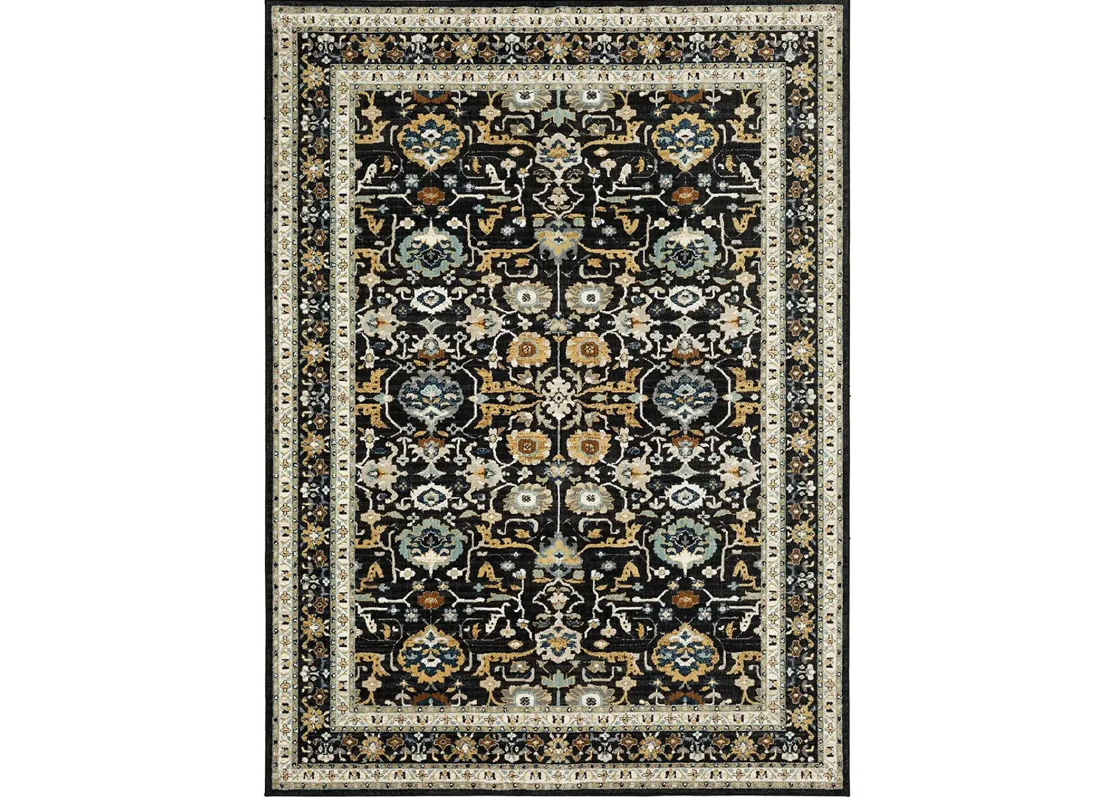 Zephyr Amphora Black 5' 3" X 7' 10" Rug