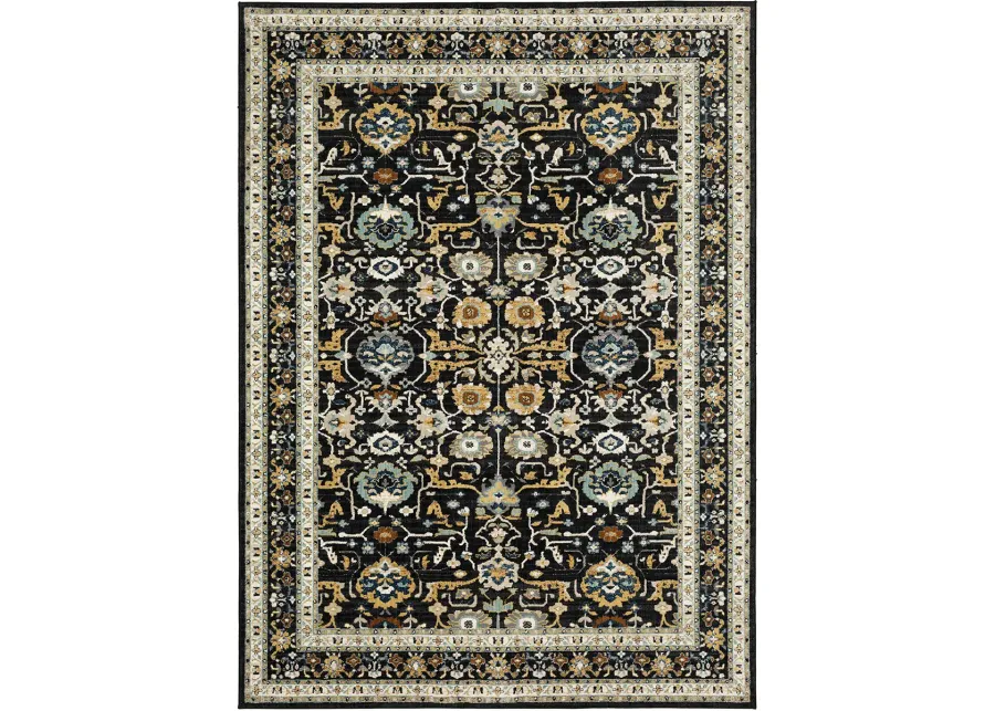 Zephyr Amphora Black 5' 3" X 7' 10" Rug