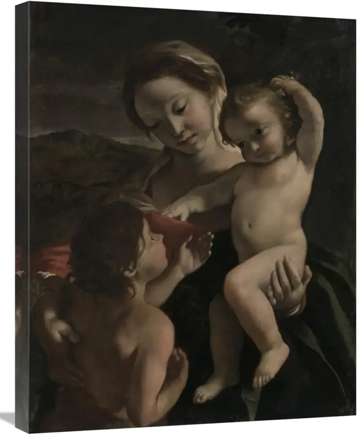 Madonna and Child with the Infant Saint John the Baptist-Canvas Art-22x28
