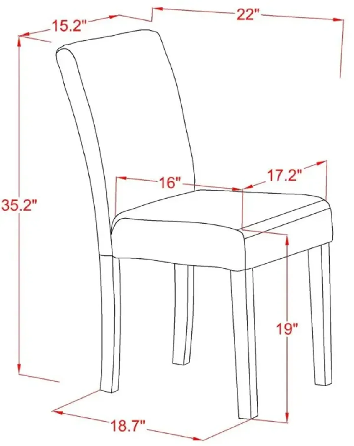 Dining Chair Linen White