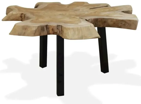 vidaXL Coffee Table Genuine Teak 31.4"x27.5"x14.9"