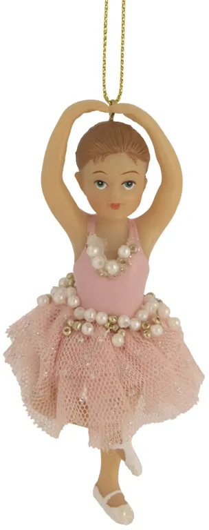 4.25" Pretty in Pink Ballerina Girl Christmas Ornament