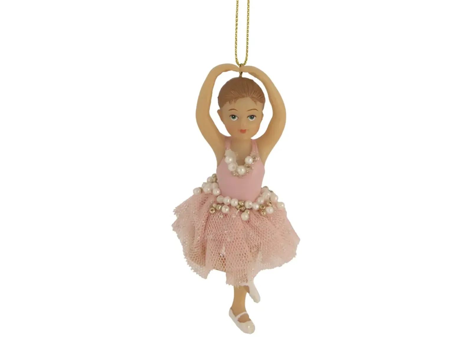 4.25" Pretty in Pink Ballerina Girl Christmas Ornament