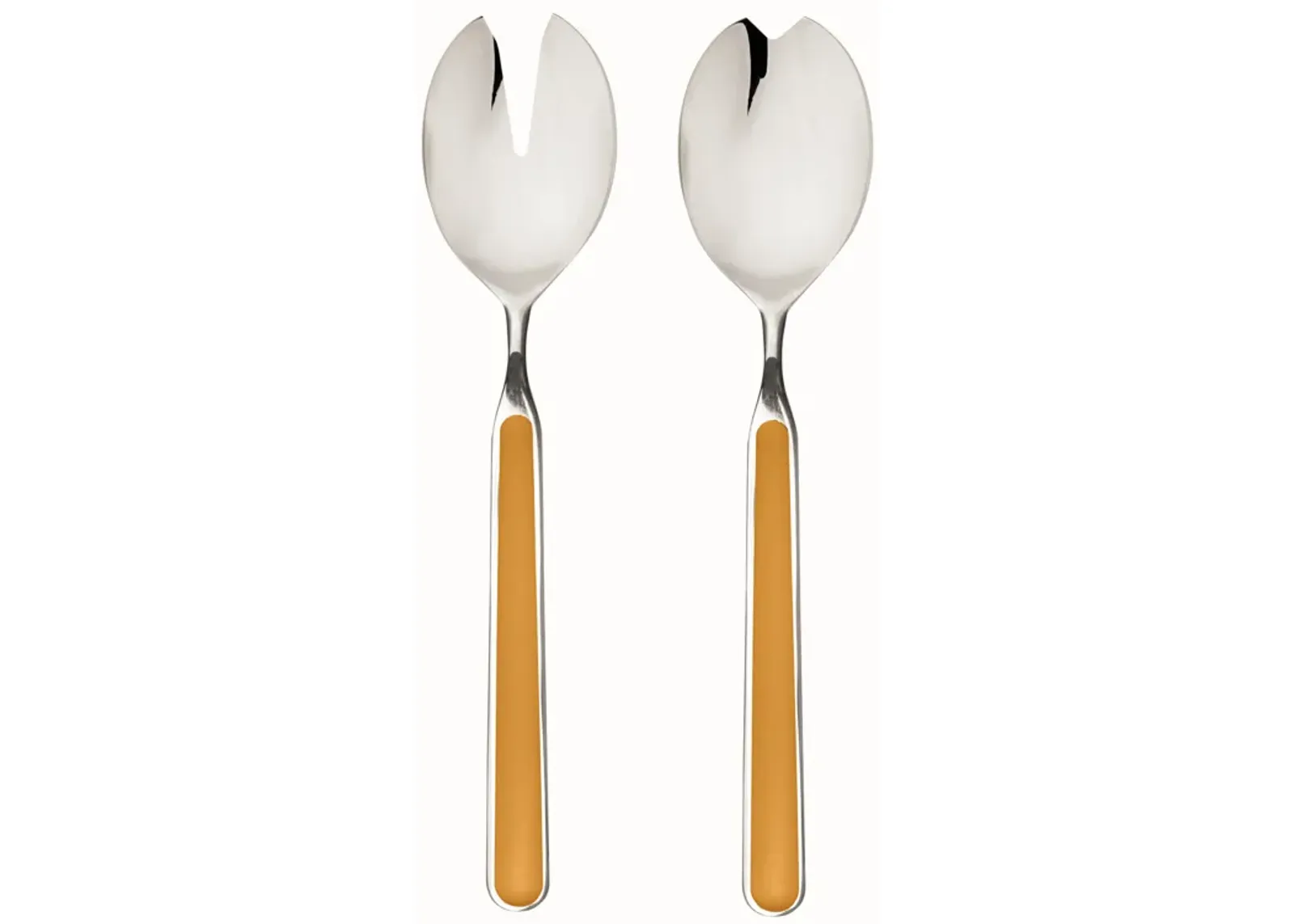 Fantasia 2-Piece Salad Serving Set in Mustard