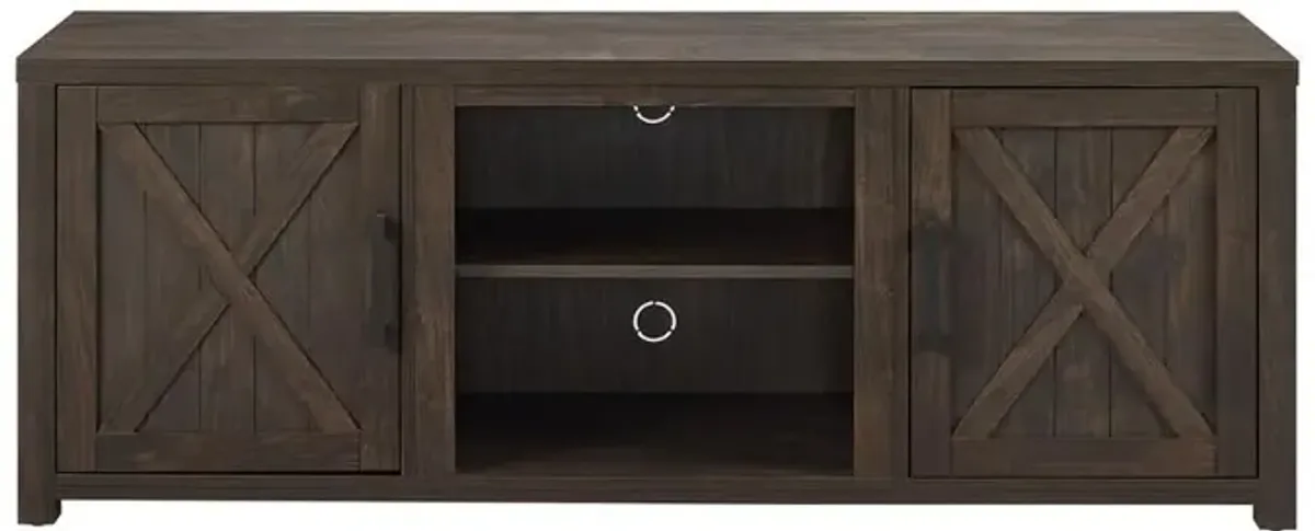 Gordon 58" Low Profile Tv Stand Dark Walnut