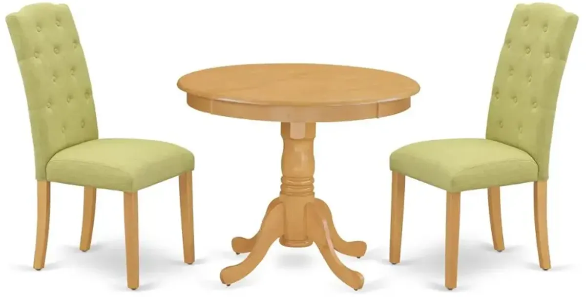 Dining Room Set Oak, ANCE3-OAK-07