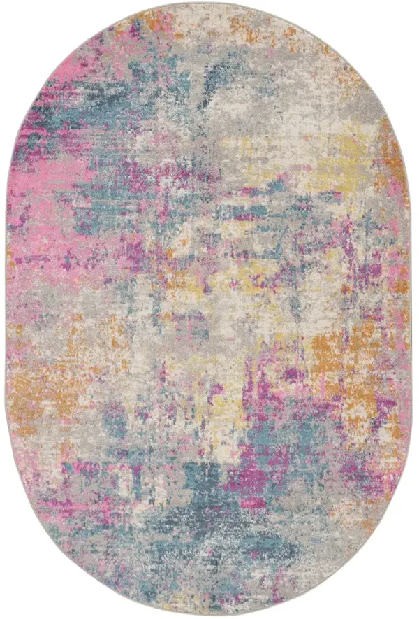 Passion PSN36 Ivory/Multicolor 5'3" x 7'3" Rug