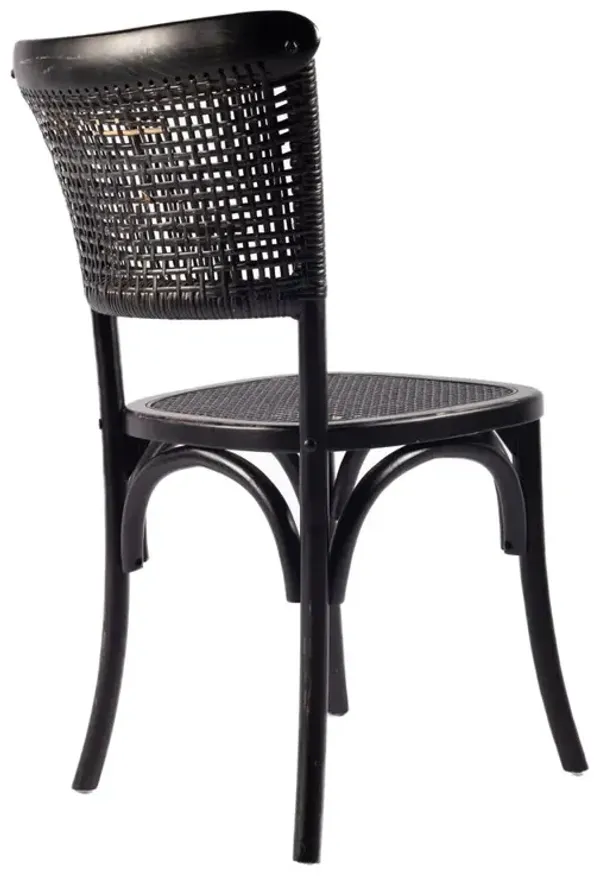Rustic Black Churchill Dining Chair - Set of 2, Belen Kox