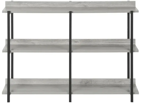 Square Wooden Side Table with 3 Tiers, Functional Storage for Any Room Setting