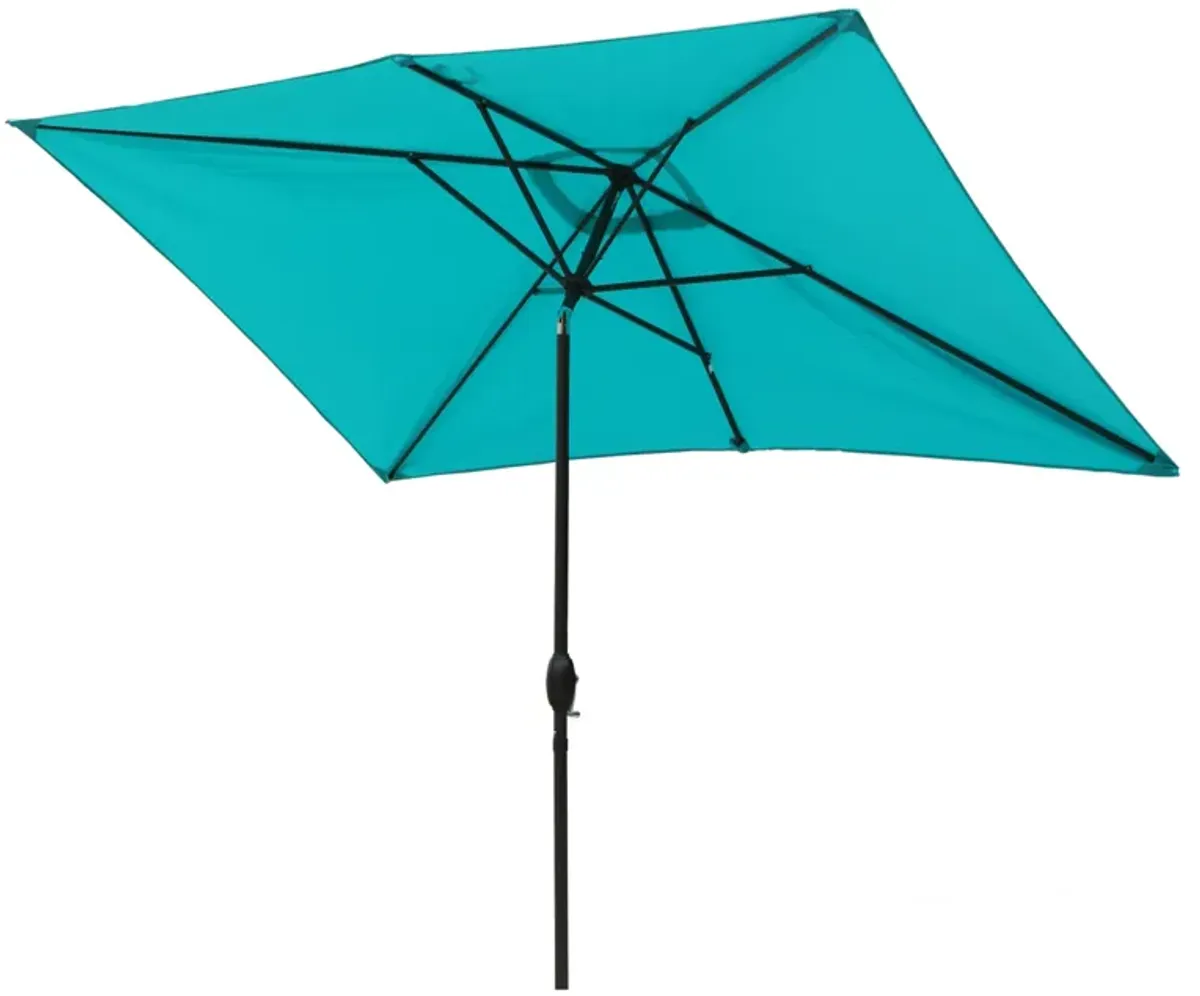 MONDAWE 10ft Rectangular Outdoor Patio Umbrella with Tilt and Crank