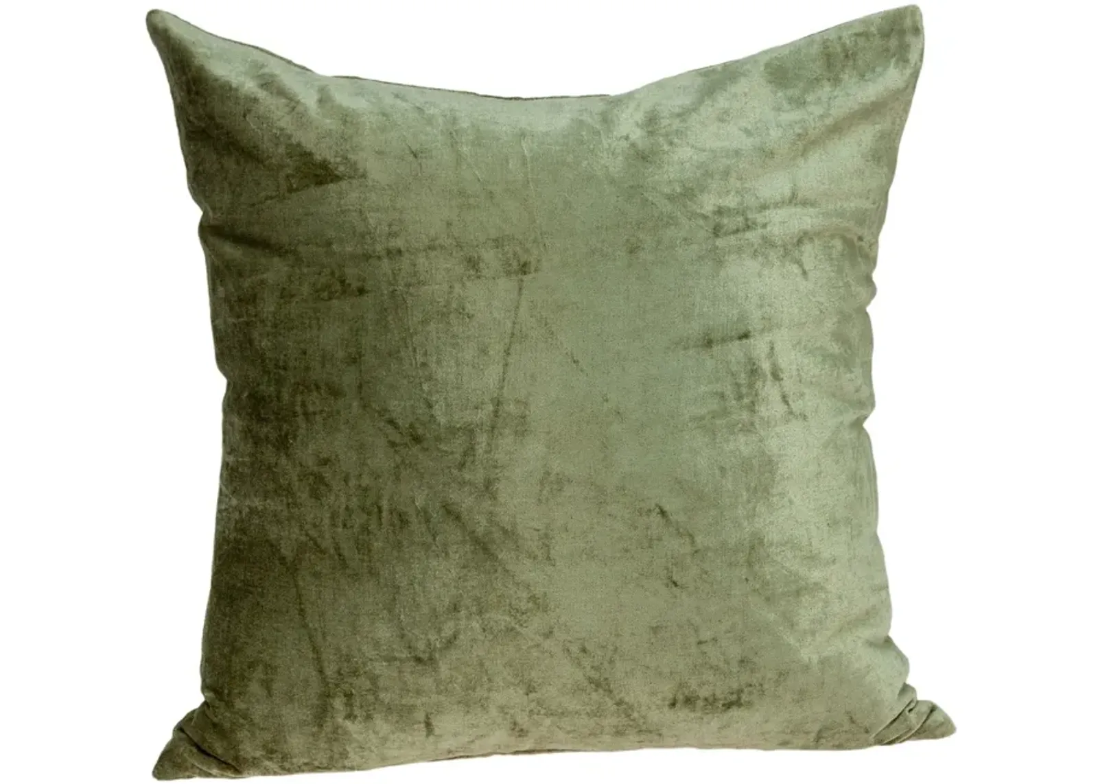 20" Olive Handloom Throw Pillow