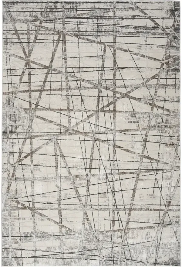 Desire DSR03 Gray/Silver 3'11" x 5'11" Rug