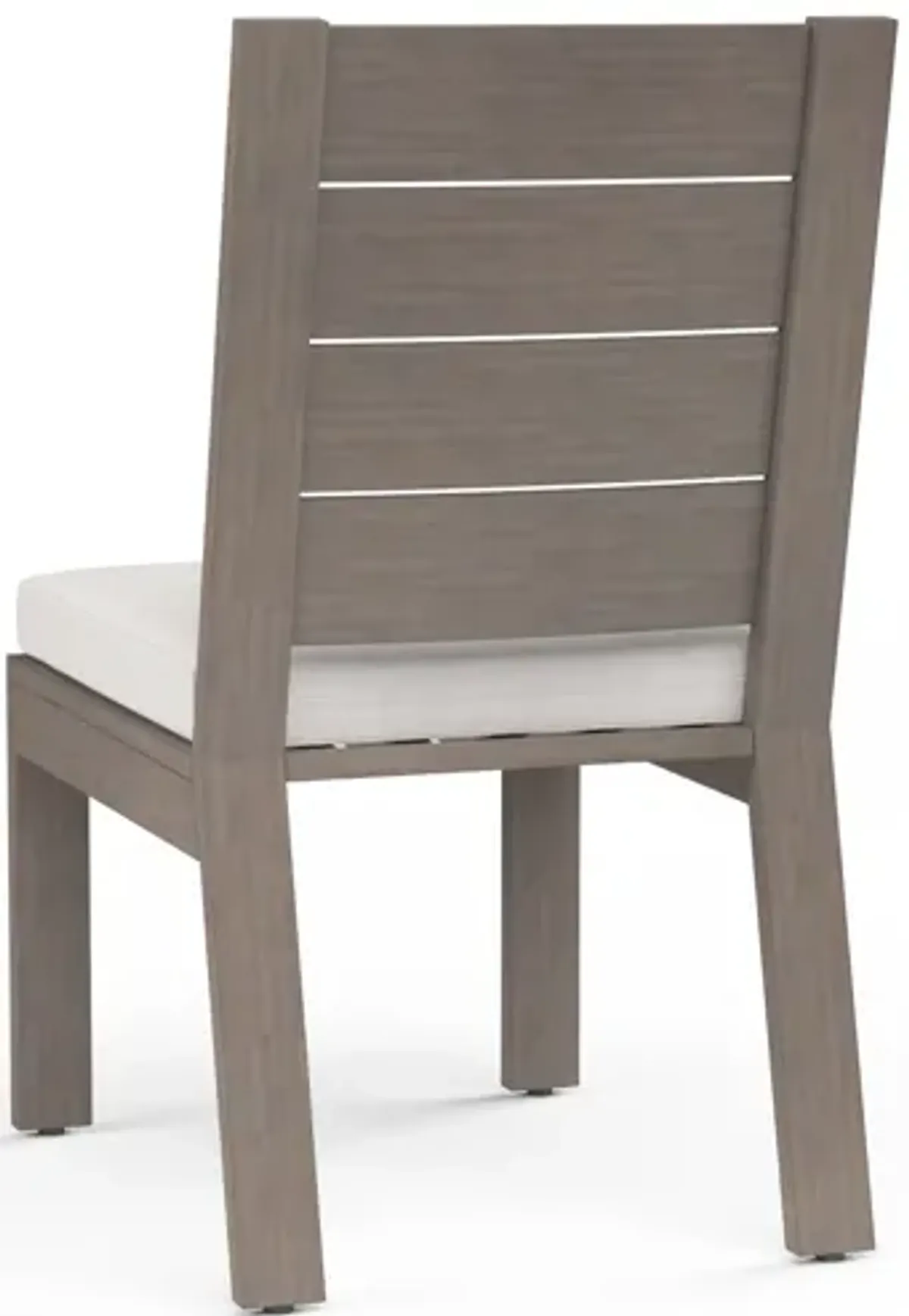 Laguna Armless Dining Chair in Canvas Flax, No Welt