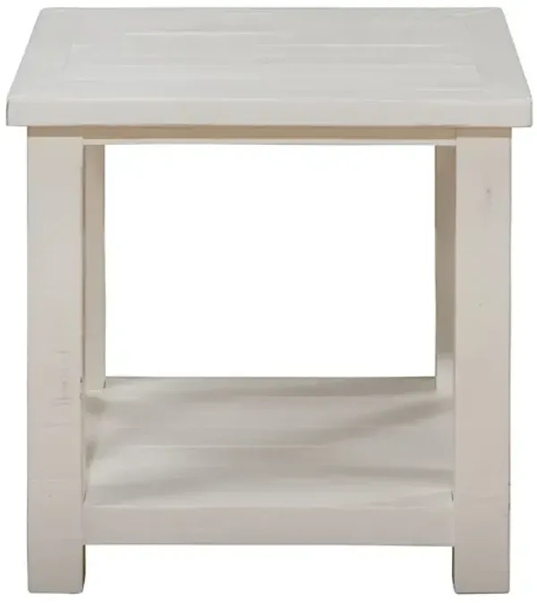 Jofran Madaket Rustic Solid Reclaimed Pine End Table