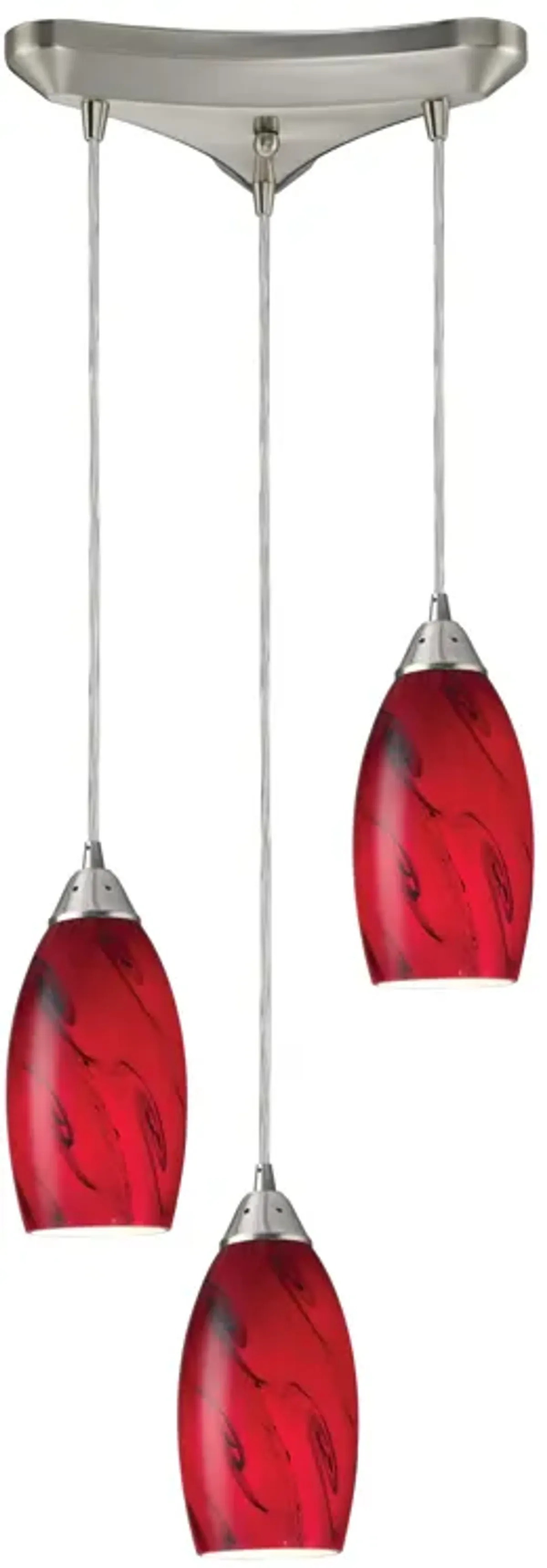 Galaxy 10" Wide Red Mini Pendant