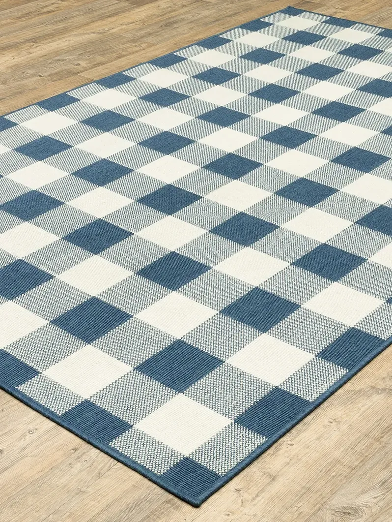 Meridian 1'10" x 2'10" Blue Rug