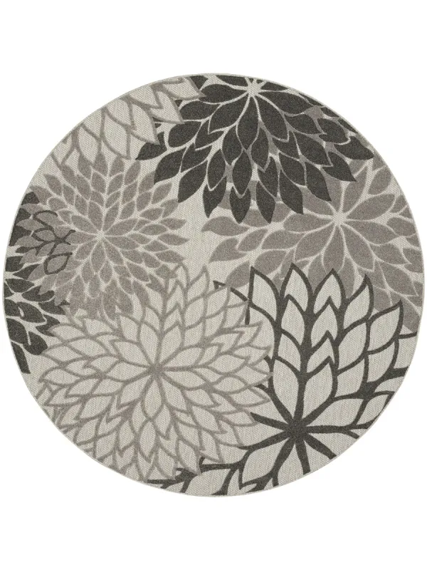 Aloha ALH05 Silver/Gray 7'10" x Round Rug