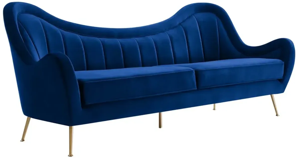 Cheshire Channel Tufted Performance Velvet Sofa