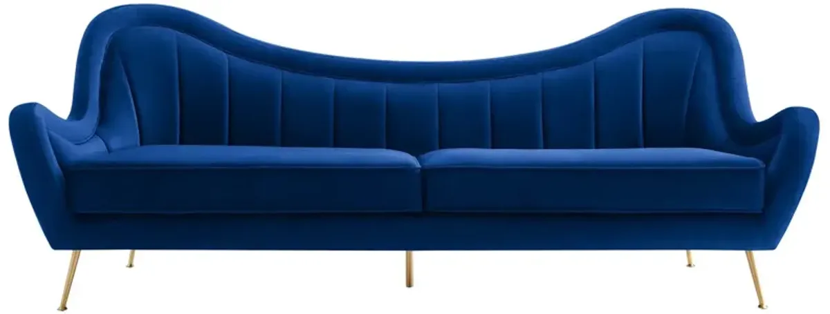 Cheshire Channel Tufted Performance Velvet Sofa