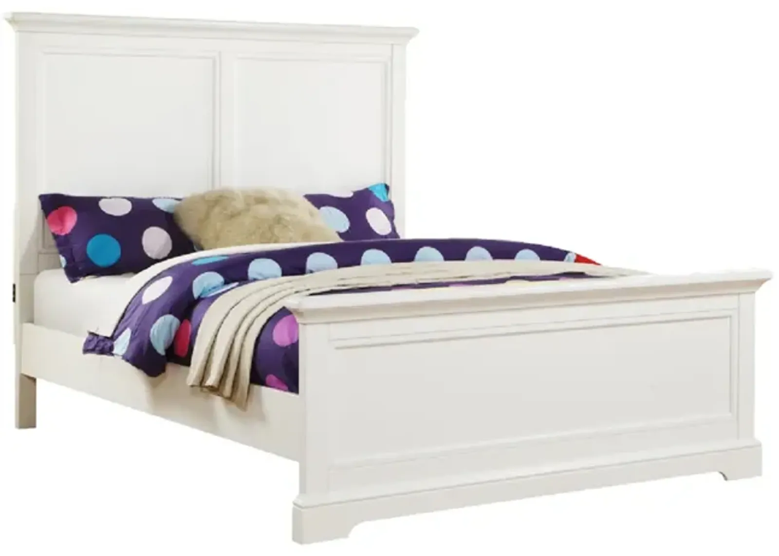 Tamarack Panel Full Bed in White