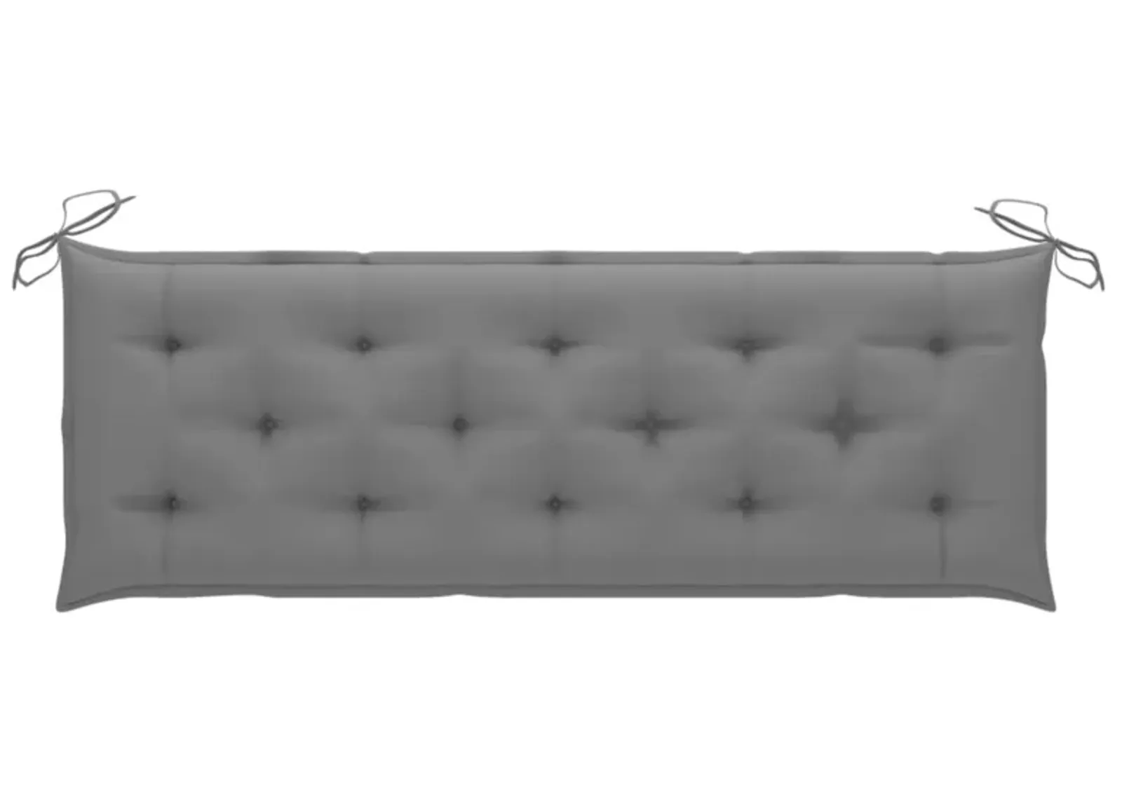 vidaXL Garden Bench Cushion Gray 59.1"x19.7"x2.8" Fabric