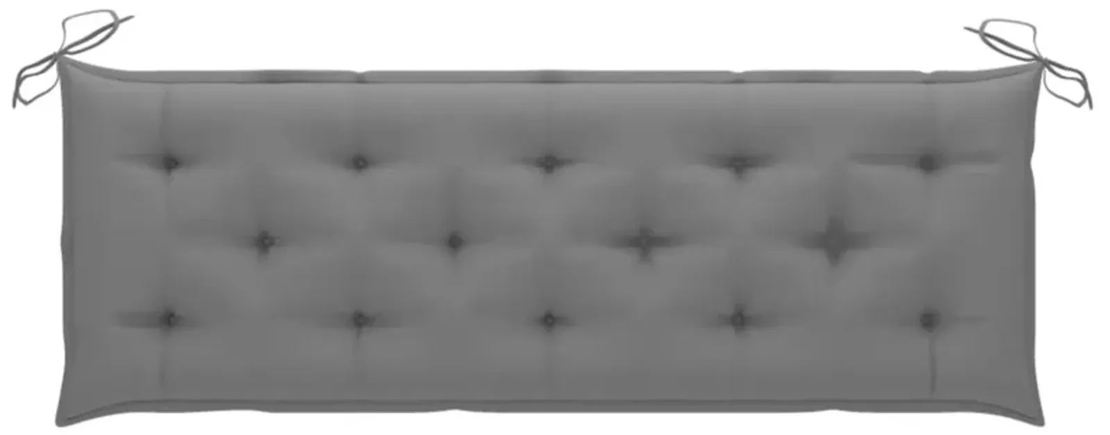 vidaXL Garden Bench Cushion Gray 59.1"x19.7"x2.8" Fabric