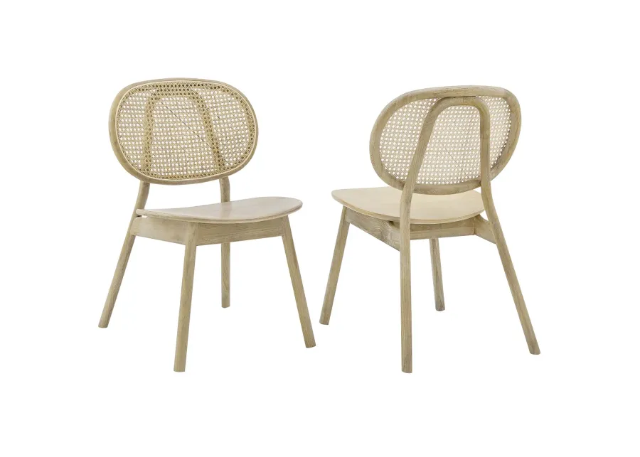 Malina Wood Dining Side Chair Set of 2