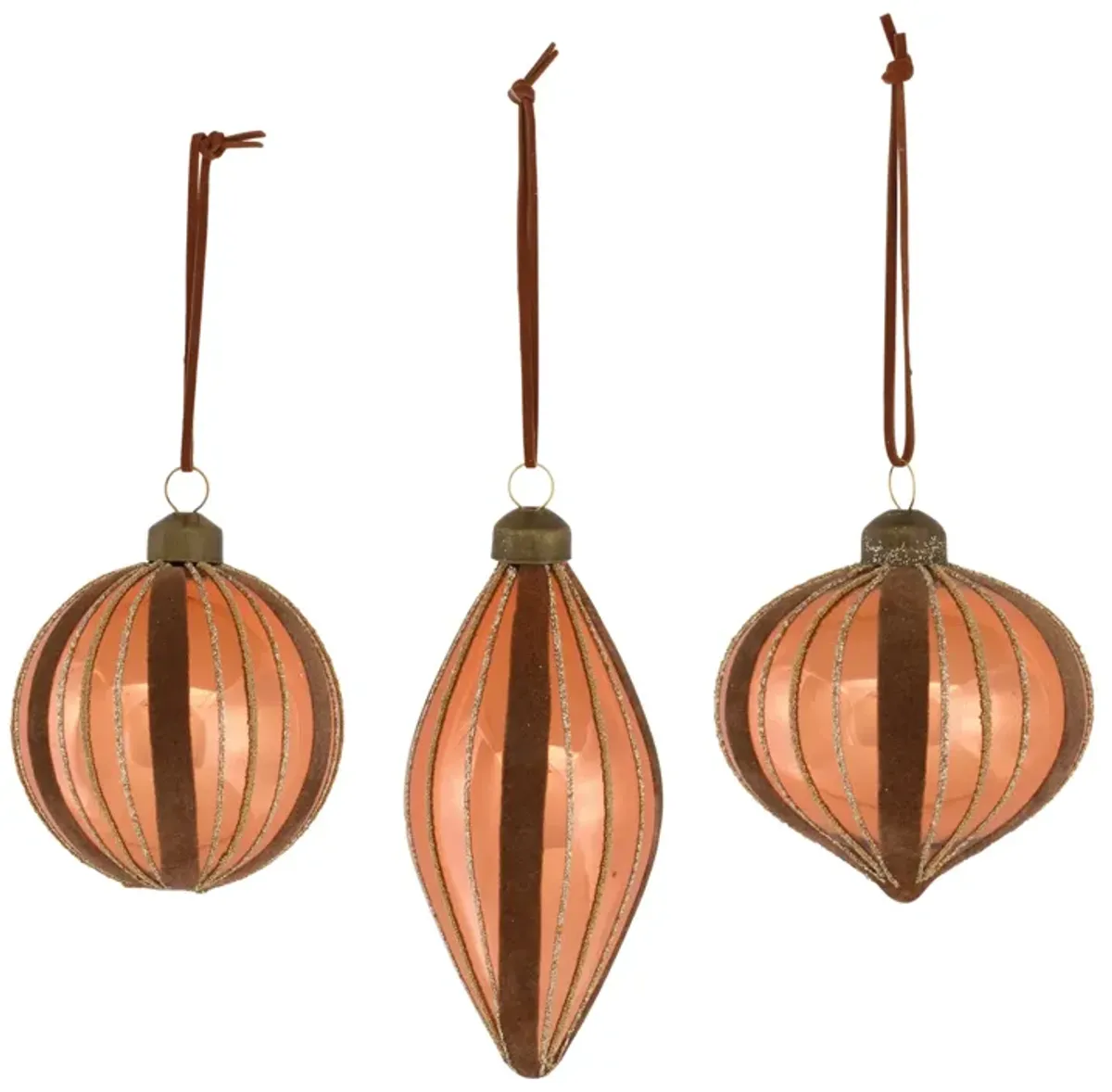 Ornament (Set of 12) 3.75"H, 4"H, 5.5"H Glass
